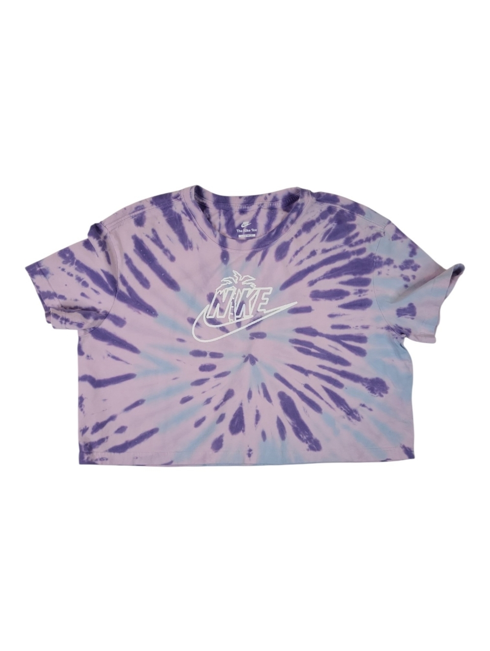 🪷 4/$20🪷 Nike Purple & Light Blue Tie-Dye Oversized Crop Tee